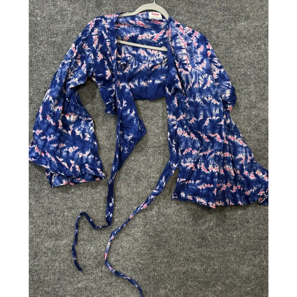 The Bombchel Factory Traditional Liberian African Long Sleeve Blue Cover-Up